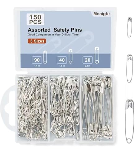 RuiChy 40 Pcs Assorted Color Plastic Head 2.2 Inch Stainless Steel